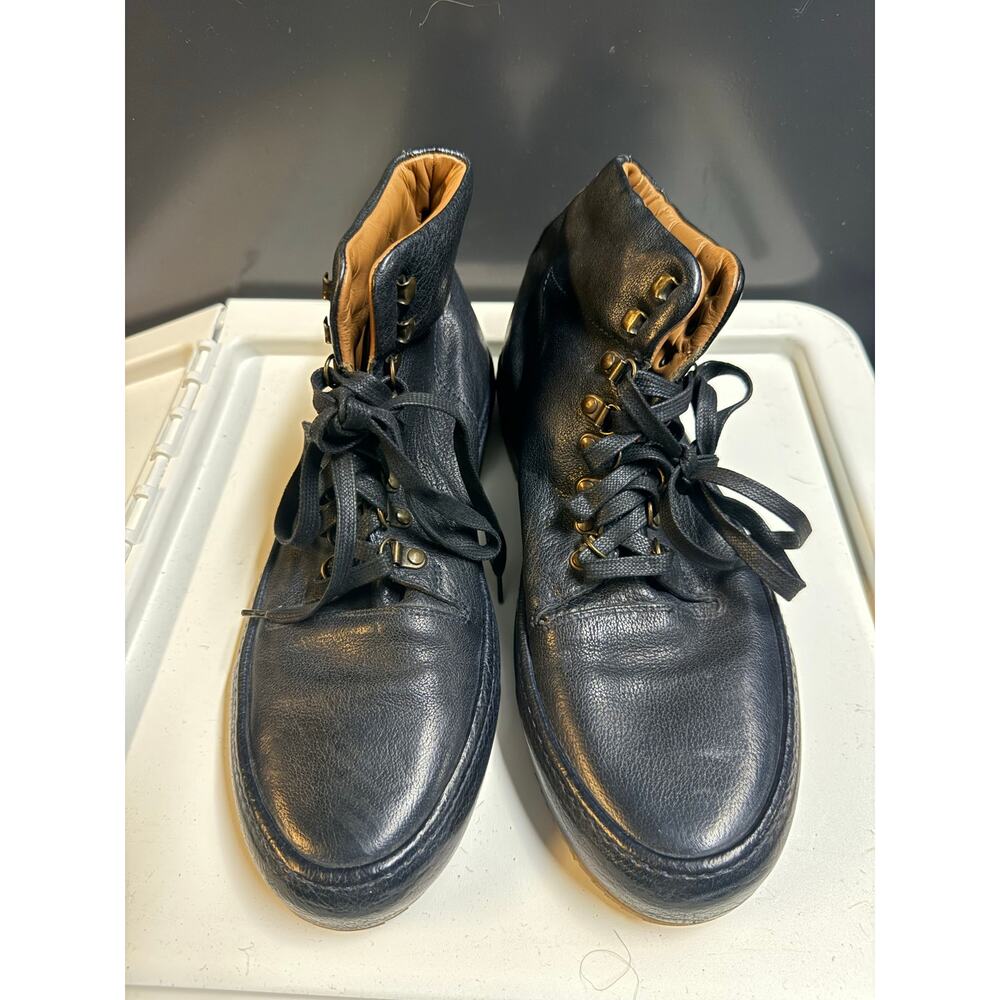 Frye men’s lace up leather sneakers/boots M size 9 black